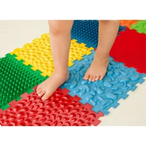 Masážna ortopedická podložka Puzzle Mix 10 prvkov