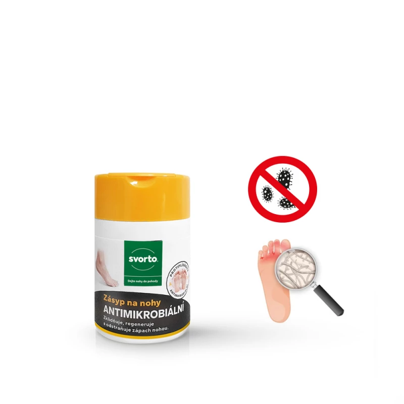 Zásyp na nohy antimikrobiálny 50 G