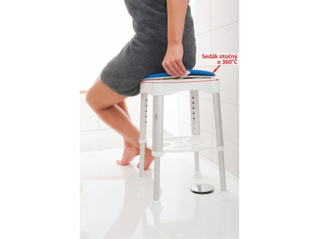 Stolička do sprchy otočná
