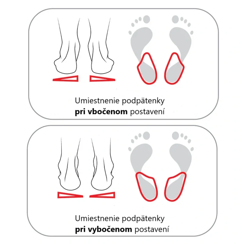 Gélové podpätenky asymetrické